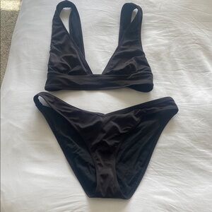 Urban Outfitters Black Classic Bikini Set